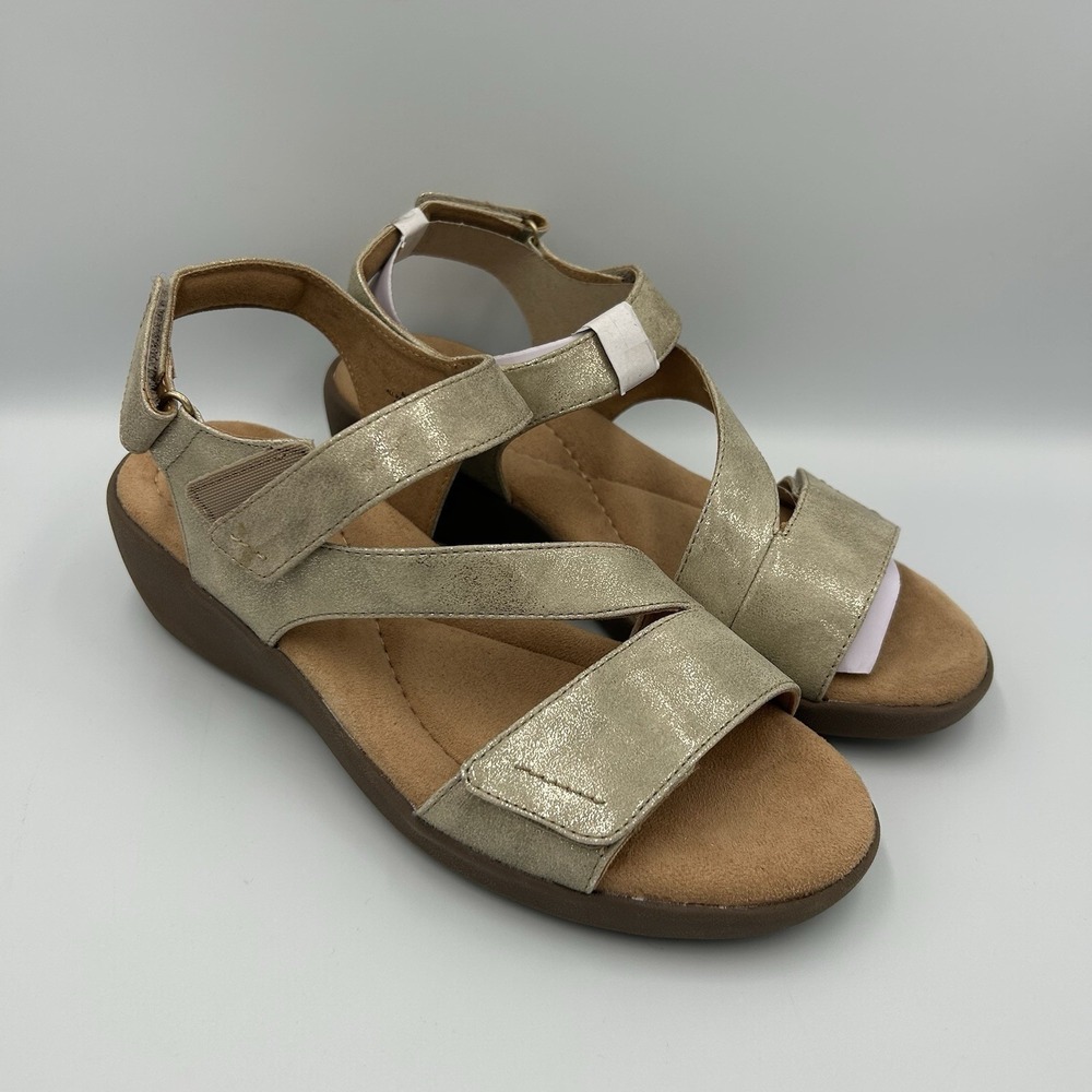 Easy Spirit Women's Kimberly Arch Support Open Toe Ankle Strap Sandal, Size 8.5W